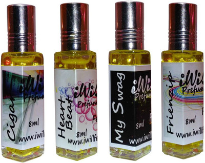

iwill Premium Heart Beat, Friendzip, My Swag, Cigar Non Alcoholic Fancy Perfume 32 ml Pack Floral Attar(Musk Arabia)
