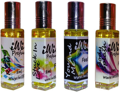 

iwill Premium Long Ride, Body Splash, You and Me, Stuck In Love Non Alcoholic Fancy Perfume 32 ml Pack Floral Attar(Woody)