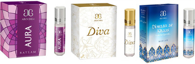 

Arochem Diva Deewan ae khas Aura Combo Floral Attar(Musk)