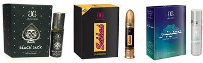 

Arochem Sufiyaana Sukhad Black Jack Combo Floral Attar(Musk)