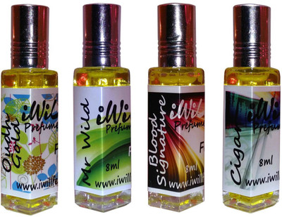 

iwill Premium Oudh Gold, Blood Signature, Mr Wild, Cigar Non Alcoholic Fancy Perfume 32 ml Pack Herbal Attar(Floral)