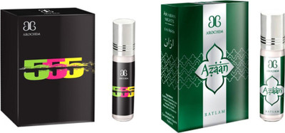 

Arochem 555 and Azaan (Combo Pack) Herbal Attar(Musk)