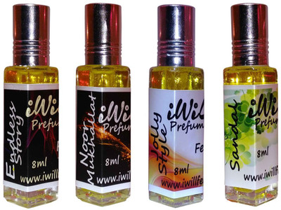

iwill Premium Jolly Style, Noor Mukhallat, Sandal, Endless Story Non Alcoholic Fancy Perfume 32 ml Pack Herbal Attar(Floral)