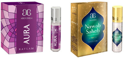 

Arochem Nawab saheb Aura Combo Floral Attar(Rose)
