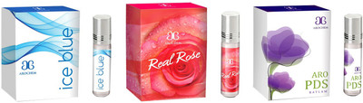 

Arochem Ice blue Real rose Aro PDS Combo Floral Attar(Sandalwood)