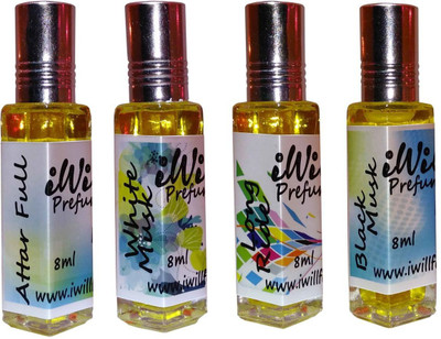 

iwill Premium Attarfull, Black Mussk, White Mussk, Long Ride Non Alcoholic Fancy Perfume 32 ml Pack Floral Attar(Musk Arabia)