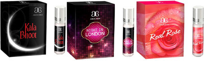 

Arochem Night in london Real rose Kala Bhoot Combo Floral Attar(Rose)