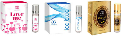 

Arochem Love me Ice blue King oudh Combo Floral Attar(Sandalwood)