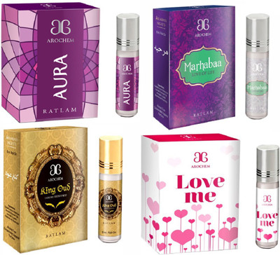 

Arochem Love me Marhabba King Oudh Aura Combo Floral Attar(Sandalwood)