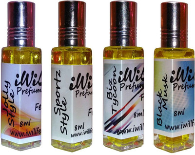 

iwill Premium Jolly Style, Sportz Style, Sportz Style, Biz Tycoon Non Alcoholic Fancy Perfume 32 ml Pack Floral Attar(Gold Musk)