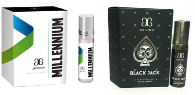 

Arochem Millennium Black Jack Combo Floral Attar(Rose)