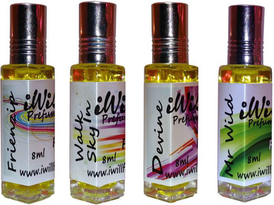 

iwill Premium Walk In Sky, Walk In Sky, Mr Wild, Devine Non Alcoholic Fancy Perfume 32 ml Pack Herbal Attar(Floral)