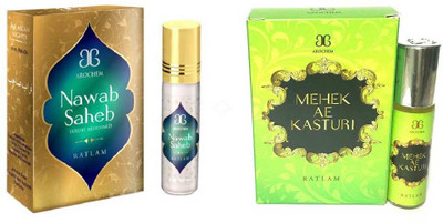 

Arochem Nawab saheb Mahek Ae Kasturi Combo Floral Attar(Rose)