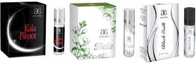 

Arochem Bela Black oudh Kala Bhoot Combo Floral Attar(Juhi)