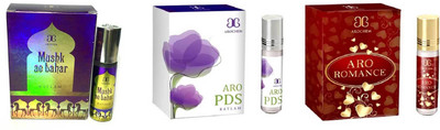

Arochem Aro PDS Aro romance Mushk Ae Bahar Combo Floral Attar(Rose)