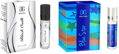 72 OFF on AROCHEM Black oudh Blue star Combo Floral Attar