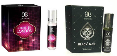 

Arochem Night in london Black Jack Combo Floral Attar(Rose)