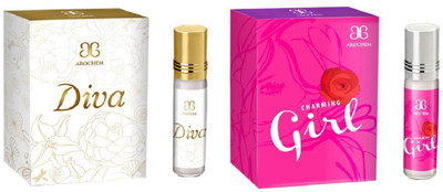 

Arochem Charming Girl Diva Combo Floral Attar(Musk)