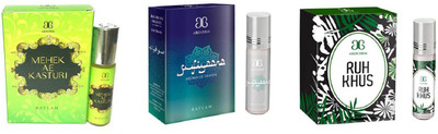 

Arochem Ruh khus Sufiyaana Mahek Ae Kasturi Combo Floral Attar(Musk)