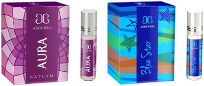 

Arochem Blue star Aura Combo Floral Attar(Amber)