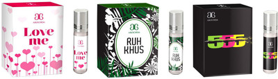 

Arochem Love me Ruh khus 555 Combo Floral Attar(Rose)