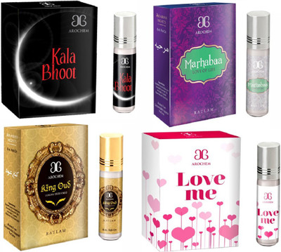 

Arochem Love me Marhabba King Oudh Kala Bhoot Combo Floral Attar(Sandalwood)