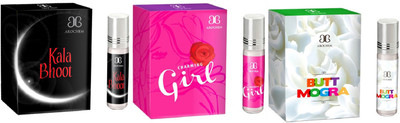 

Arochem Butt mogra Charming Girl Kala Bhoot Combo Floral Attar(Amber)
