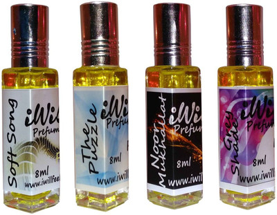 

iwill Premium Noor Mukhallat, Soft Song, The Puzzle, Grey Shade Non Alcoholic Fancy Perfume 32 ml Pack Herbal Attar(Floral)