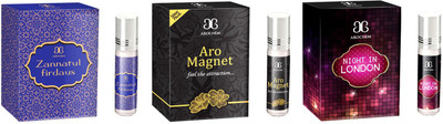 AROCHEM Zannatul firdaus Aro magnet Night in london Combo Floral Attar(Amber)