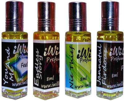 

iwill Premium You and Me, Endless Story, Nie Thief, Jannat ul Firdous Non Alcoholic Fancy Perfume 32 ml Pack Floral Attar(Spicy)