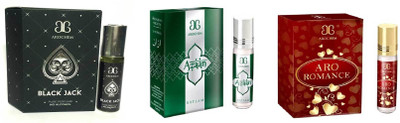 

Arochem Aro romance Azaan Black Jack Combo Floral Attar(Fruity)