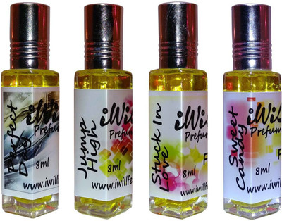 

iwill Premium Perfect Day, Jump High, Stuck In Love, Sweet Candy Non Alcoholic Fancy Perfume 32 ml Pack Floral Attar(Musk Arabia)