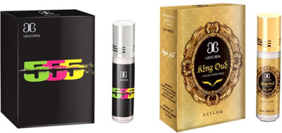

Arochem 555 and King Oudh (Combo Pack) Herbal Attar(Musk)