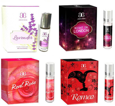 

Arochem Romeo Night in london Real rose Lovender Combo Floral Attar(Rose)