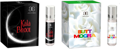 

Arochem Butt mogra Kala Bhoot Combo Floral Attar(Amber)