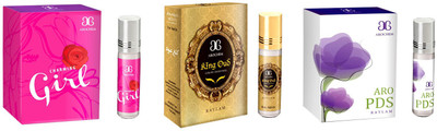 

Arochem Charming Girl King Oudh Aro PDS Combo Floral Attar(Amber)