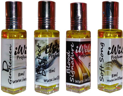

iwill Premium D Gentleman, Perfect Day, Blood Signature, Soft Song Non Alcoholic Fancy Perfume 32 ml Pack Floral Attar(Fruity)