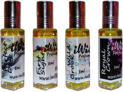 

iwill Premium Perfect Day, First Sight, Wild Brook, Royal Crown Non Alcoholic Fancy Perfume 32 ml Pack Floral Attar(Musk Arabia)