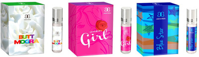 

Arochem Butt Mogra Charming Girl Blue star Combo Floral Attar(Rose)