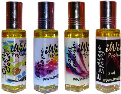 

iwill Premium Oudh Gold, Hip Hope, Body Splash, Endless Story Non Alcoholic Fancy Perfume 32 ml Pack Floral Attar(Fruity)