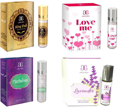 

Arochem Love me Marhabba King Oudh Lovender Combo Floral Attar(Sandalwood)