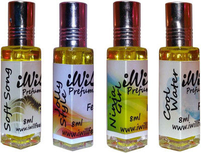

iwill Premium Soft Song, Jolly Style, Ninja Girl, Cool Water Non Alcoholic Fancy Perfume 32 ml Pack Floral Attar(Musk Arabia)