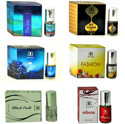 

Arochem Ethena Magnet BlueStar SevenSeas Fashion BlackOudh Floral Attar(Musk Arabia)