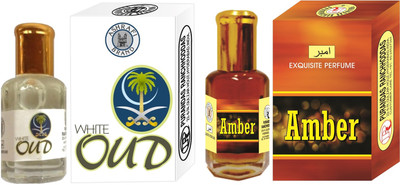 

Purandas Ranchhoddas White-Oud & Amber Attar 6ml Each Floral Attar(Agarwood)