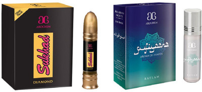 

Arochem Sufiyaana Sukhad Combo Floral Attar(Musk)