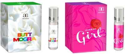 

Arochem Butt mogra Charming Girl Combo Floral Attar(Rose)