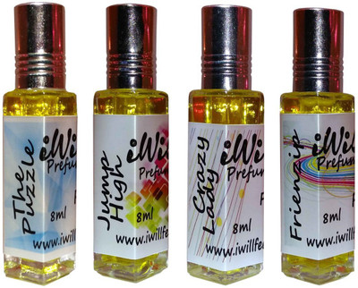 

iwill Premium The Puzzle, Jump High, Crazy Lady, Friendzip Non Alcoholic Fancy Perfume 32 ml Pack Floral Attar(Spicy)