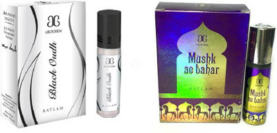 

Arochem Black oudh Mushk Ae Bahar Combo Floral Attar(Sandalwood)