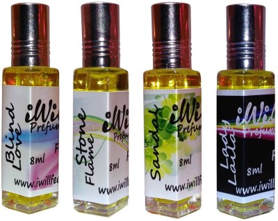 

iwill Premium Blind Love, Stone Flame, Sandal, Lady Laila Non Alcoholic Fancy Perfume 32 ml Pack Floral Attar(Spicy)