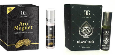 Arochem Aro Magnet Black Jack Combo Floral Attar(Floral)